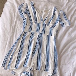 stripe romper
